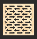 Panel Decorativo con Patrón de Flechas - Vector para Corte Láser