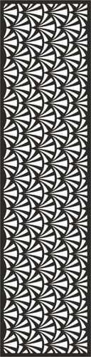 Art Deco Fan Pattern CNC Vector File for Laser Cutting