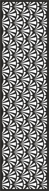 Art Deco Fan Pattern CNC Vector File for Laser Cutting