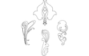 Ornamentos Florales Art Nouveau Archivo DXF para CNC