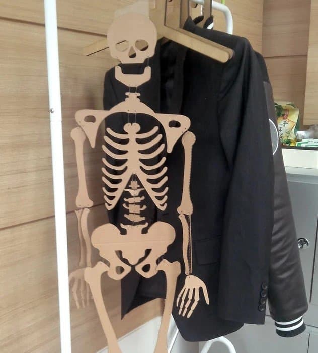 Articulated Human Skeleton Laser Cut Vector File (DXF)