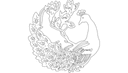 Artistic Peacock Wall Art Vector DXF File for Laser Cutting