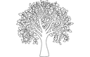 Artistic Tree of Life Wall Art DXF Laser Cut Pattern