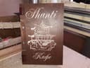 Asian Style Cafe Menu Cover Laser Cut DXF Vector File