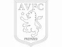 Diseño Vectorial del Escudo Aston Villa FC para Corte Láser DXF