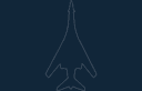 B-1 Lancer Jet Silhouette Vector File (DXF)
