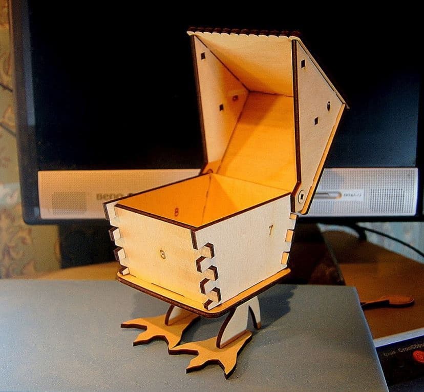 Baba Yaga Chicken Leg House Box Laser Cut Vector File
