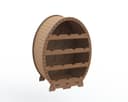 Barrel Shaped Wine Rack 14 Bottle Holder Laser Cut Files