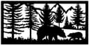 Archivo Vectorial DXF de Oso y Cría en el Bosque