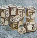 Archivo Vector Caja Hexagonal Colmena para Corte Láser