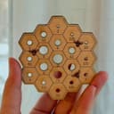 Medidor de Agulha de Tricô Colmeia Vetor Laser Cut