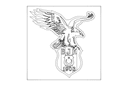 Besiktas J.K. Eagle Logo Vector Design DXF File