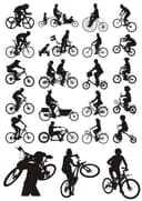 Paquete de Vectores de Siluetas de Bicicletas para Corte Láser y CNC