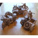 Rompecabezas 3D Moto BMW R75 con Sidecar para Corte Láser DXF CDR