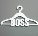 BOSS Coat Hanger Vector Design for Laser Cutting