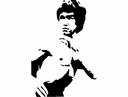 Vetor de Estêncil do Bruce Lee para Corte a Laser e CNC em DXF