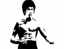 Bruce Lee Stencil Vector File for Laser Cutting (DXF)