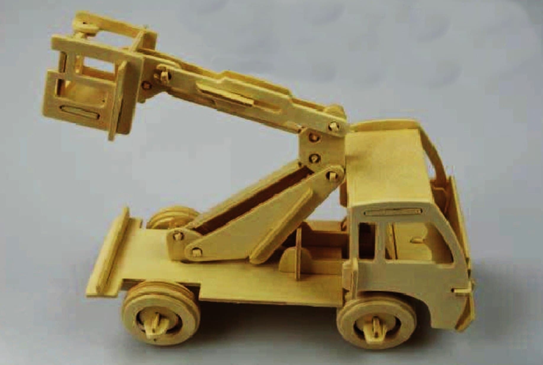 Bucket Truck 3D Puzzle Laser Cut Model Vector File