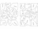 Bull 3D Puzzle Laser Cut Vector DXF File