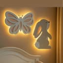 Arquivos Vetoriais de Luminária de Parede Borboleta e Coelho