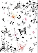 Conjunto de Vectores de Mariposas y Flores - Descarga Gratuita