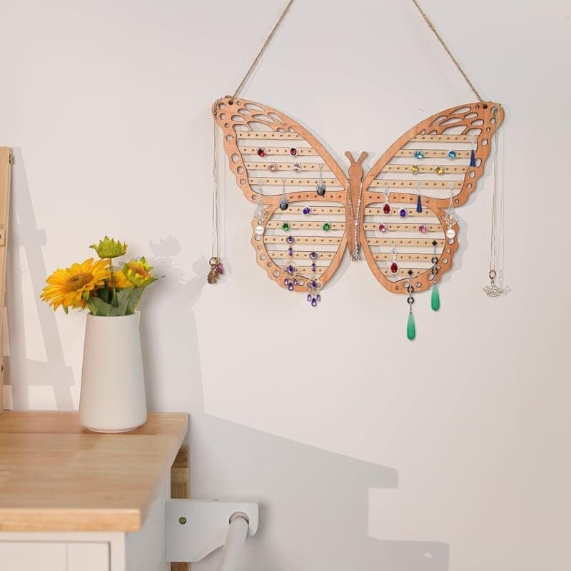 Butterfly Earring Holder Laser Cut Vector File