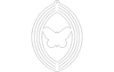 Archivo Vectorial para Corte Láser de Molinillo de Viento de Mariposa (DXF)