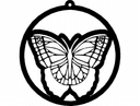 Butterfly Ornament Vector Design for Laser Cutting DXF