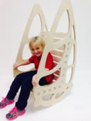 Plano DXF de Silla Mecedora de Mariposa para Niños