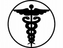 Design Vetor de Símbolo Médico Caduceus para Corte a Laser DXF