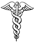 Diseño Vectorial del Símbolo Médico Caduceo para Corte Láser DXF