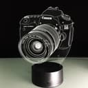 Canon DSLR Camera 3D Illusion Lamp Laser Cut Vector File