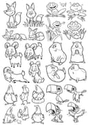 Cartoon Animals Vector Set for Laser Cutting and CNC - SVG/DXF