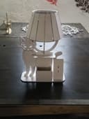 Lámpara de Mesa de Gato con Organizador - Archivo DXF