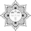 Vector de Mandala de Sol Celestial para Corte Láser - DXF/SVG Gratis