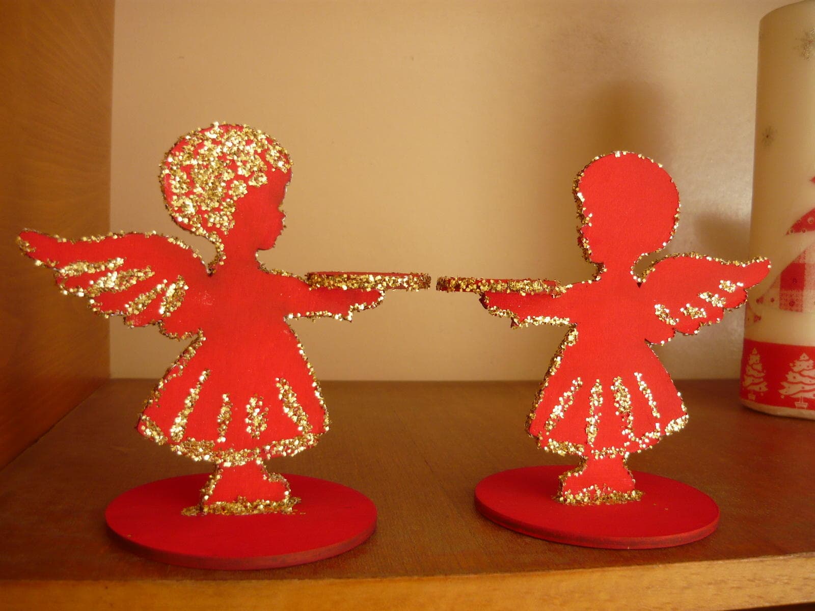 Charming Angel Candle Holder Laser Cut Vector Design