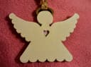 Charming Angel Ornament with Heart Cutout Laser Cut Vector SVG