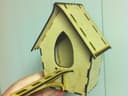 Casinha de Pássaro 3D Puzzle para Corte a Laser