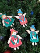 Charming Christmas Angel Ornaments Laser Cut File (SVG/CDR)