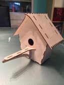 Encantadora Casa de Pájaros de Madera Corte Láser Vector DXF
