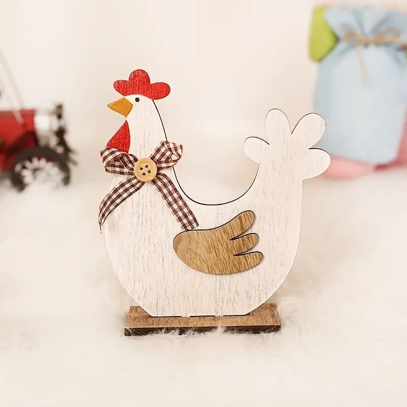 Charming Farmhouse Rooster Tabletop Decor Vector File