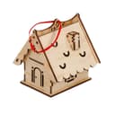 Diseño Vectorial de Adorno de Casa Navideña para Laser Cut