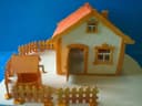 Miniatura de Casa de Bonecas com Poço Arquivo Vetorial DXF