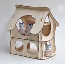 Charming Two-Story Dollhouse Laser Cut Vector File