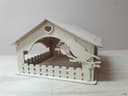 Comedero de Aves Puzzle 3D de Madera Archivo DXF