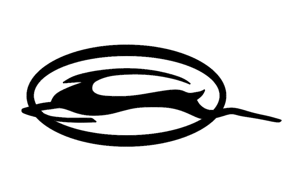 Chevrolet Impala Leaping Deer Emblem Vector DXF File
