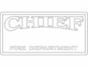 Archivo Vectorial de Letrero de Jefe de Bomberos para Corte (DXF)