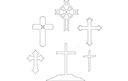 Christian Cross Collection Vector Set for Laser Cutting (DXF)