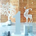 Set de Decoración Navideña: Árbol, Reno y Número 1 en SVG