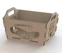 Caja Organizadora Tema Navidad Bosque Vector DXF Laser Cut